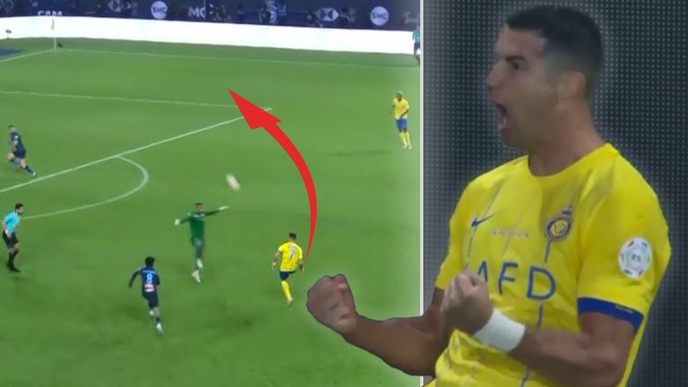 Ronaldo Ghi Siêu Phẩm Lốp Bóng 40m Al Nassr Tiến Sát Ngôi đầu