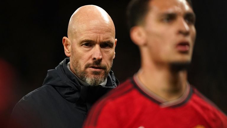 Erik ten Hag at Old Trafford