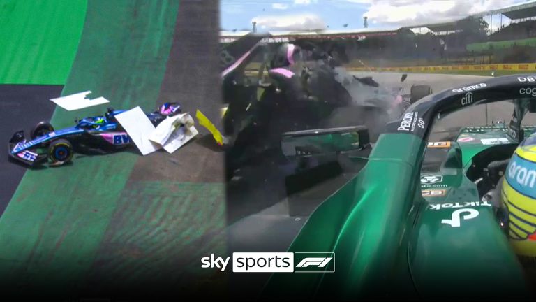 Esteban Ocon and Fernando Alonso