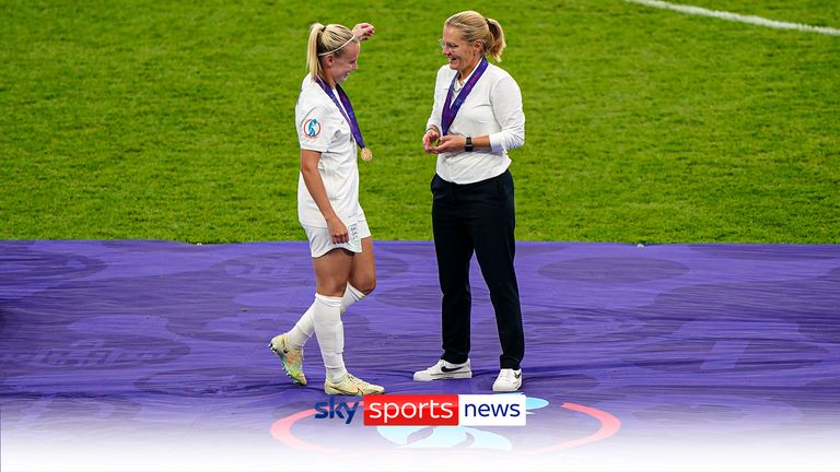 Sarina Wiegman speaks on Beth Meads return to the England squad. 
