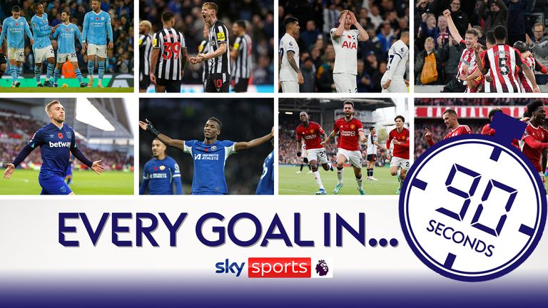Every Premier League goal in 90 seconds.