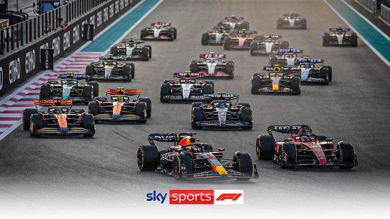 A challenging start for Max Verstappen as Leclerc battles for first but the Red Bull driver rapidly eases past in the opening lap of the Abu Dhabi Grand Prix