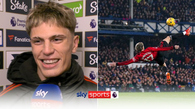 Alejandro Garnacho: Gary Neville says Man Utd winger's goal vs Everton is  best overhead kick he's ever seen | Football News | Sky Sports