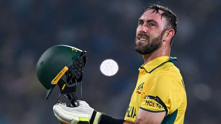 Glenn Maxwell is out of Australia's match against England after a golf cart accident