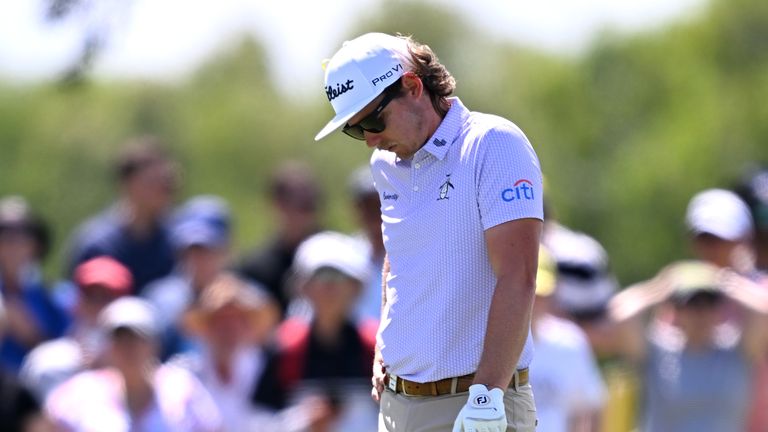 Cameron Smith made an emotional exit from the 2023 Australian PGA Championship at Royal Queensland Golf Club 