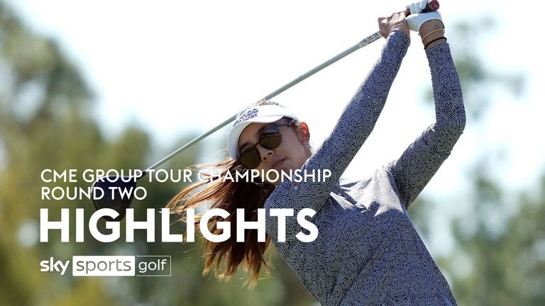 Highlights from the second round of the CME Group Tour Championship in Naples.