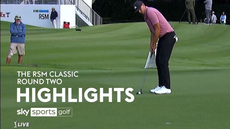 Highlights from round two of the RSM Classic in Georgia.