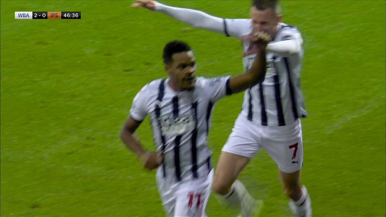 Watch Grady Diangana put the finishing touches to West Brom&#39;s devastating counter-attack against Ipswich.