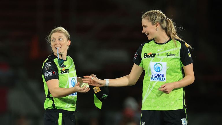Lauren Bell played for the Sydney Thunder alongside England captain Heather Knight during the Women's Big Bash League this year
