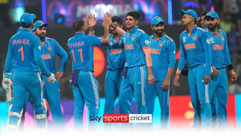 Indian players celebrate