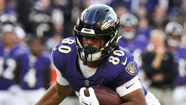 Baltimore Ravens tight end Isaiah Likely 