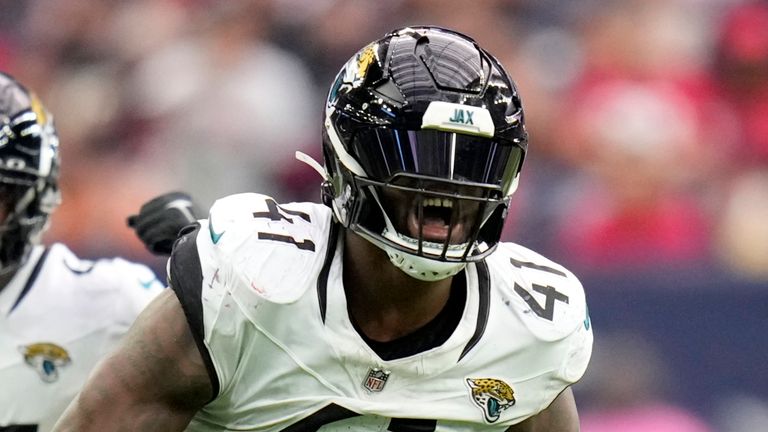 Jacksonville Jaguars linebacker Josh Allen (41),