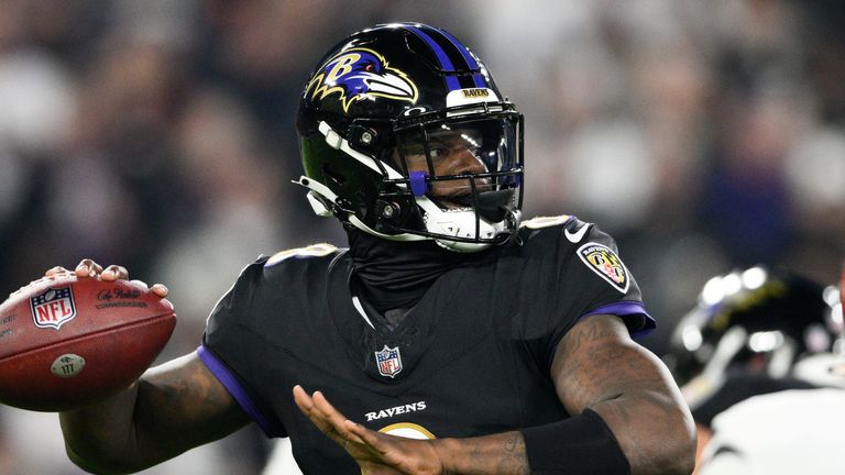 Baltimore Ravens quarterback Lamar Jackson 