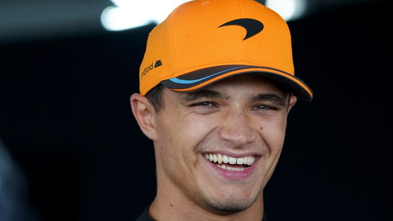 McLaren&#39;s Lando Norris during an interview following Qualifying ahead of Sunday&#39;s 2023 Netherlands Grand Prix at CM.com Circuit Zandvoort in Zandvoort, Netherlands. Picture date: Saturday August 26, 2023.