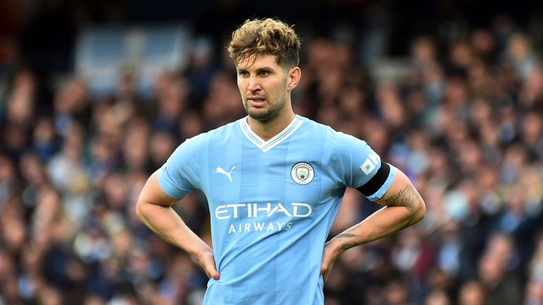Manchester City's John Stones is set for a spell on the sidelines