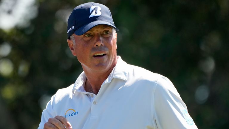 Matt Kuchar carded a quadruple bogey but is still in a share of the lead in Mexico