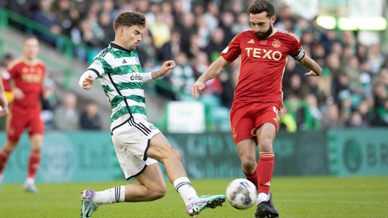 Celtic's Matt O'Riley impressed against Aberdeen
