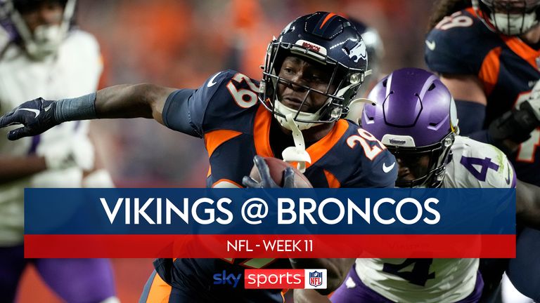 Highlights of the Minnesota Vikings against the Denver Broncos in Week 11 of the NFL season