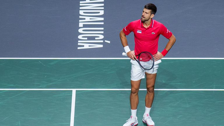 Davis Cup: Italy's Jannik Sinner beats Novak Djokovic in both singles ...