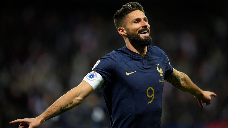 Oliver Giroud came off the bench to score twice for France