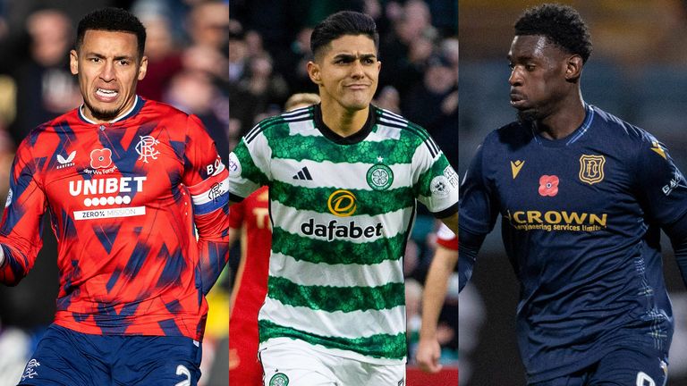 James Tavernier, Luis Palma and Amadou Bakayoko all feature in the Scottish Premiership team of the week