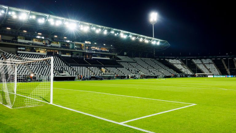 THESSALONIKI, GREECE - NOVEMBER 09: A general view of the Toumba Stadium before a UEFA Europa Conference League group stage match between PAOK and Aberdeen at Toumba Stadium, on November 09, 2023, in Thessaloniki, Greece. (Photo by Mark Scates / SNS Group)
