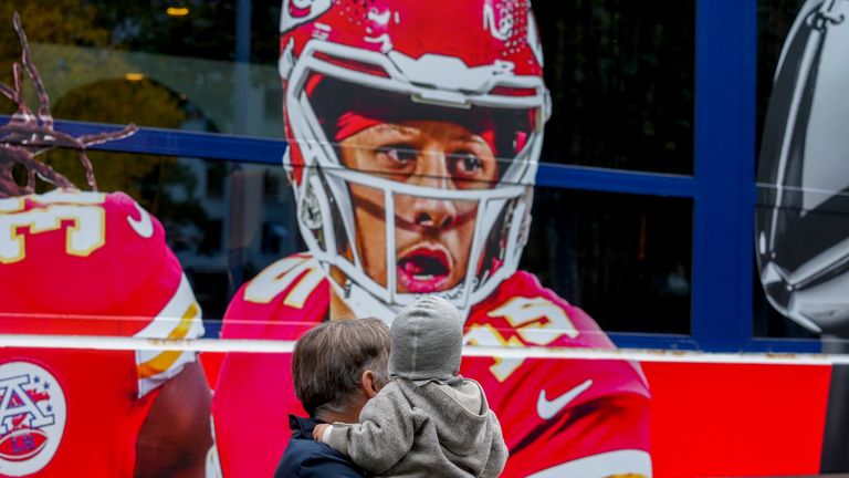 Patrick Mahomes arrives as a main attraction in Germany 