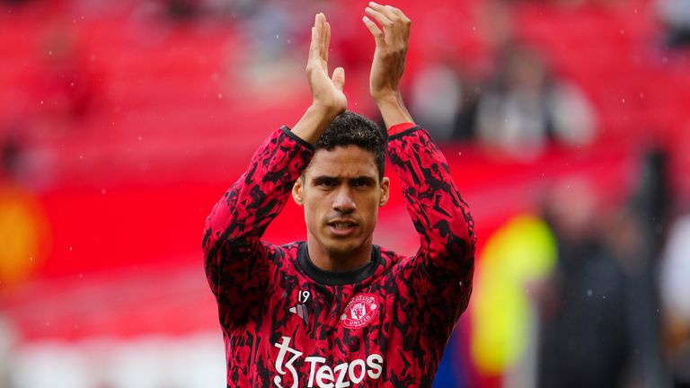 Manchester United's Raphael Varane has been ruled out in recent weeks