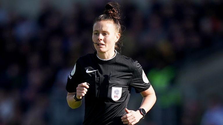 Rebecca Welch made history in January by becoming the first female to take charge of a Championship fixture.