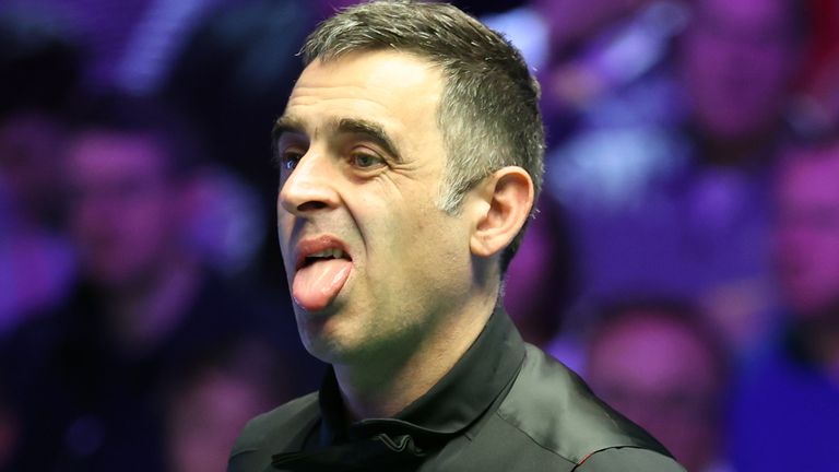 Ronnie O'Sullivan during victory over Robert Milkins