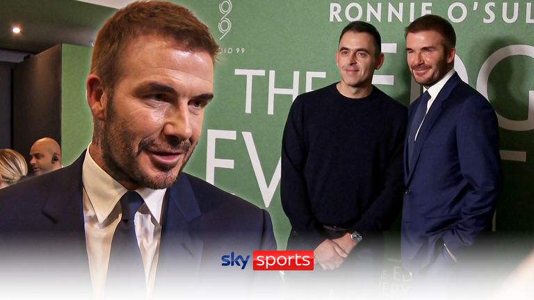 David Beckham and Ronnie O&#39;Sullivan talk at the premiere of &#39;Ronnie O’Sullivan: The Edge of Everything&#39;