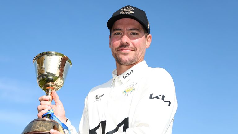 Rory Burns led Surrey to the County Championship Division One title in 2023