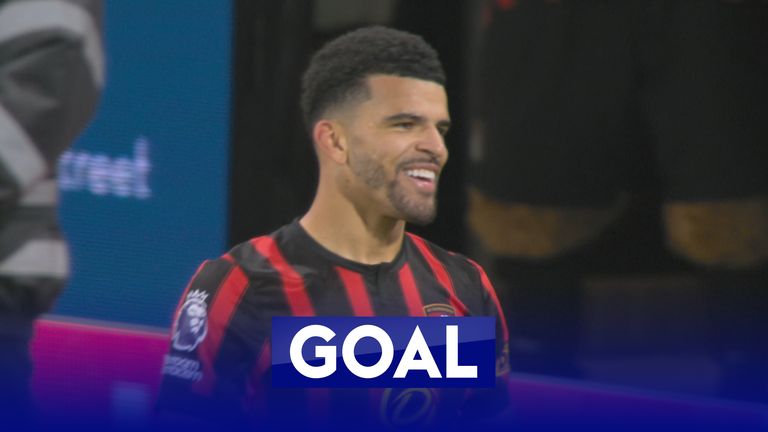 Bournemouth&#39;s Solanke scores his second against Newcastle