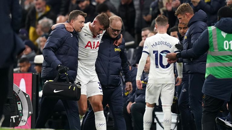 Micky van de Ven and James Maddison were injured