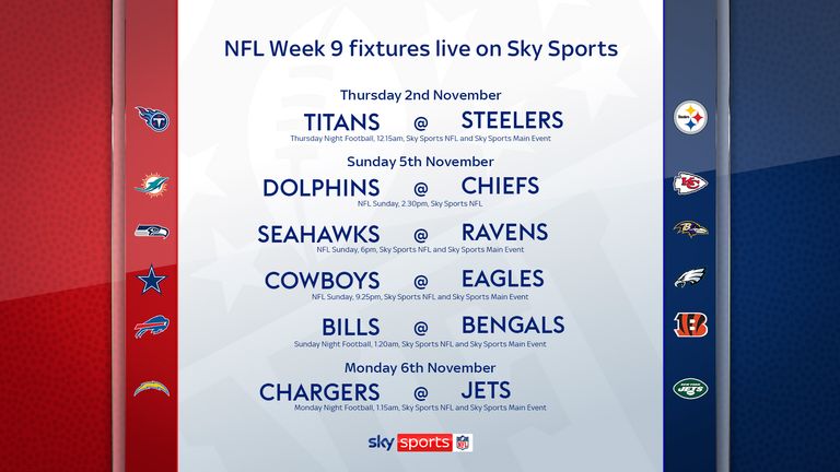 Watch Week Nine live on Sky Sports!