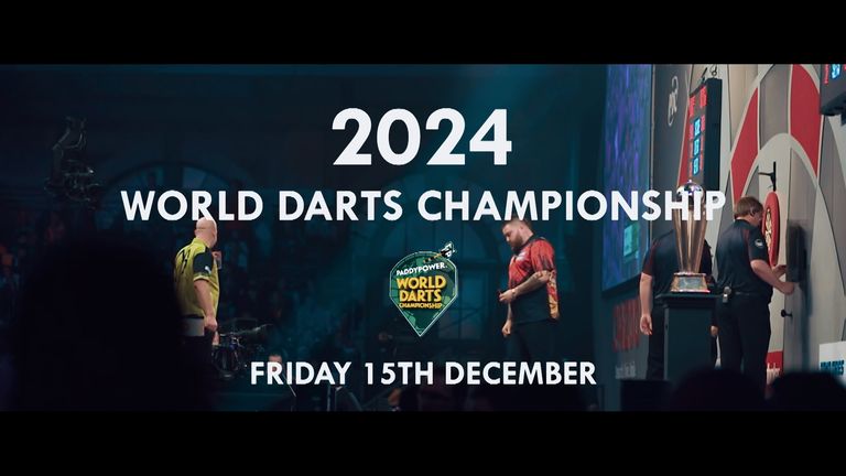 The World Darts Championship starts on Friday, December 15