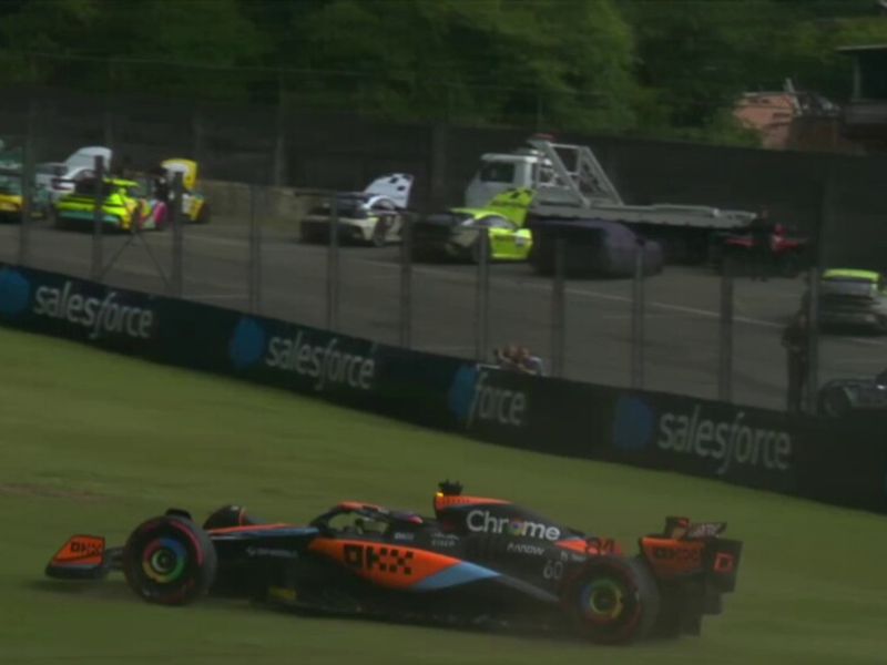 Norris puts McLaren on pole for Sao Paulo sprint