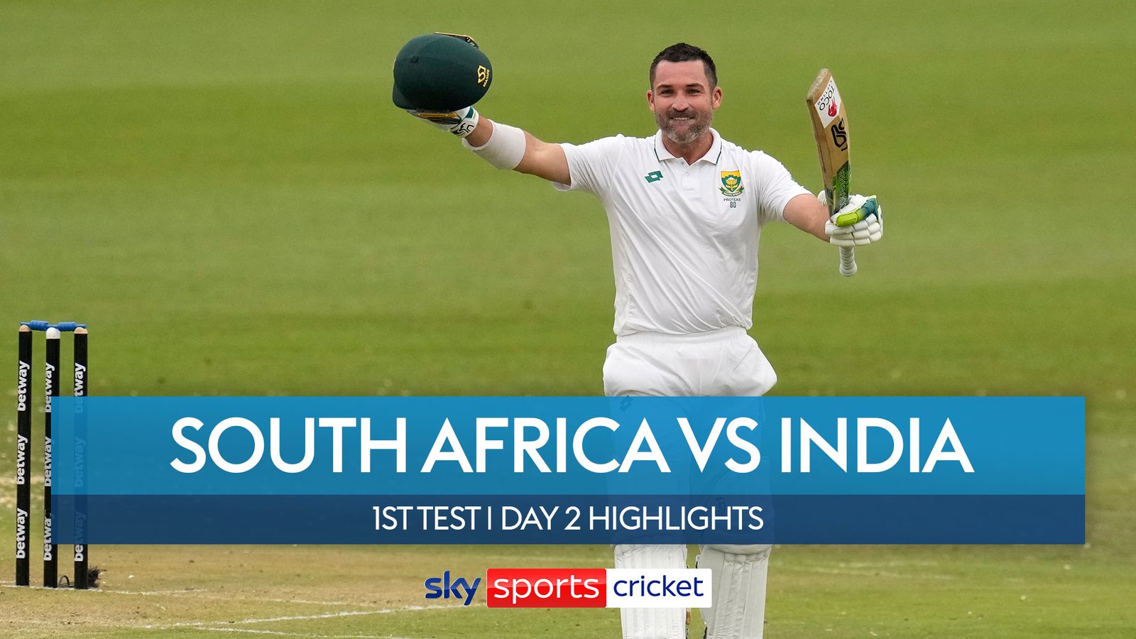 South Africa vs India day two highlights Dean Elgar century gives