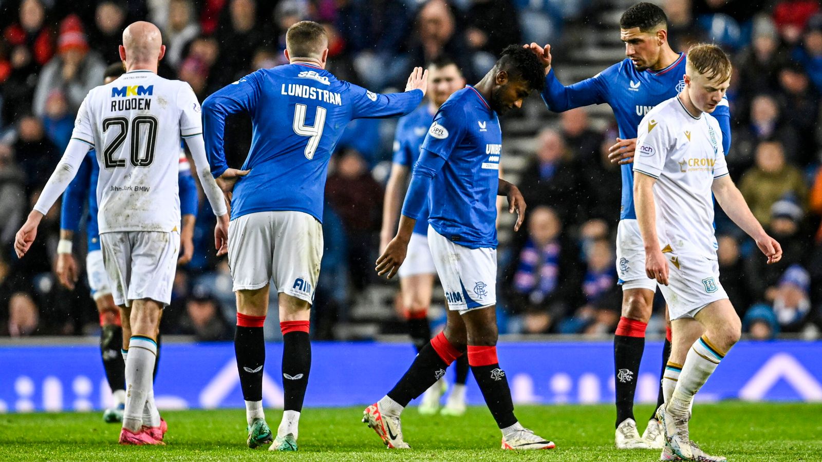 Rangers 3-1 Dundee: Jose Cifuentes sent off as Gers narrow the gap on  Celtic | Football News | Sky Sports