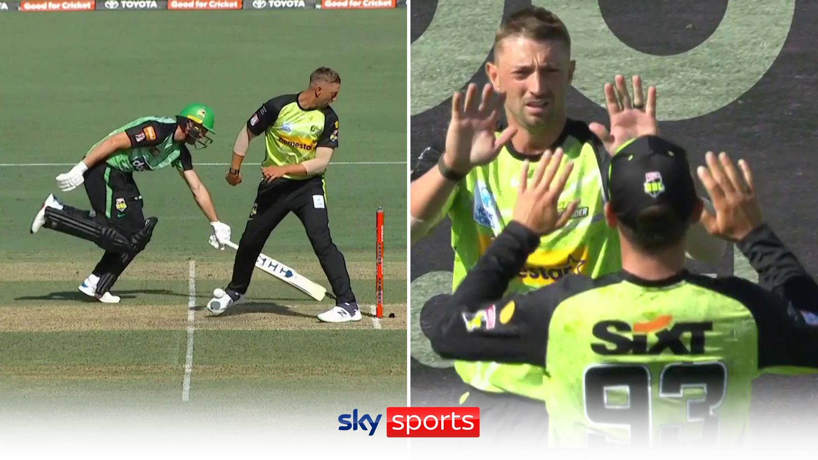 Sydney Thunder take four wickets in four balls against Melbourne Stars