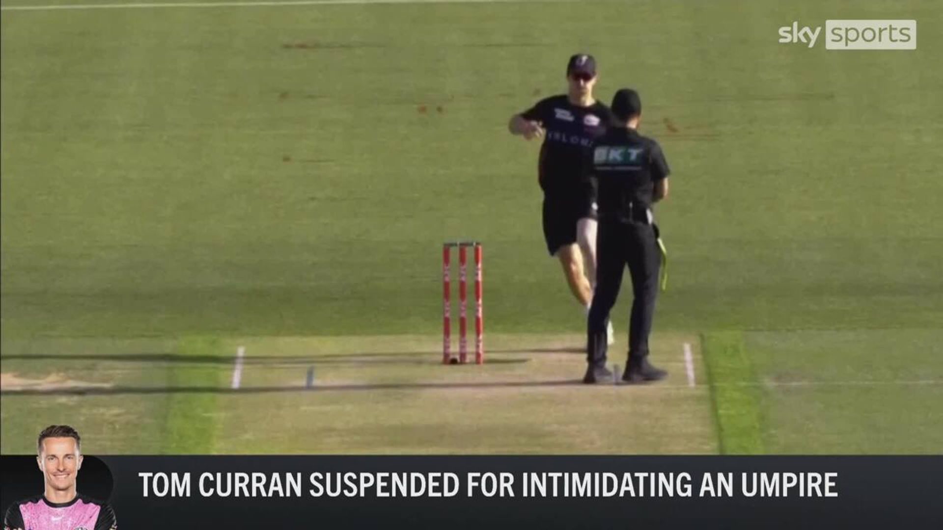 Watch why Curran was banned for intimidating umpire | 'Four games too much'