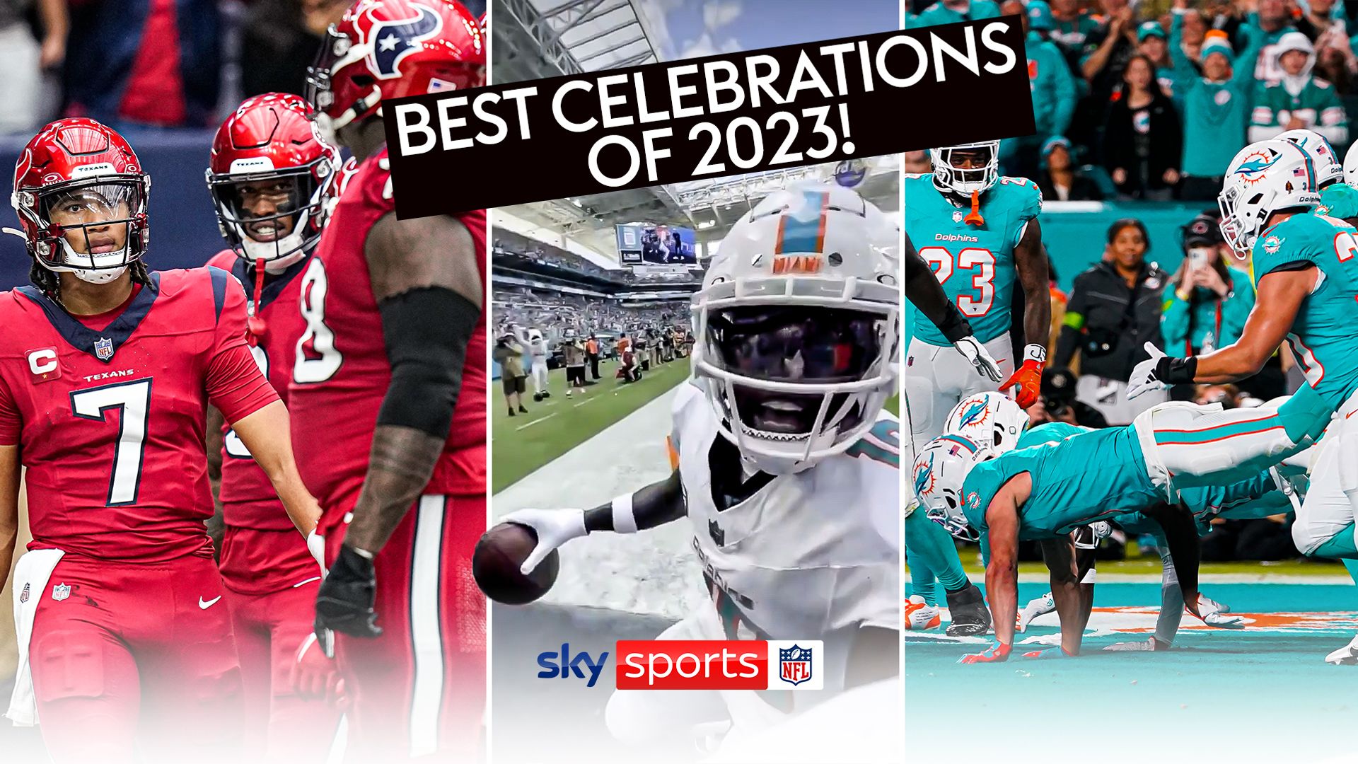 Wheelbarrows, rollercoasters and Siuuu! | Best NFL celebrations of 2023