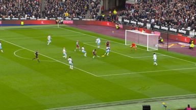 Goal M Kudus (13) West Ham 1 - 0 Crystal Palace