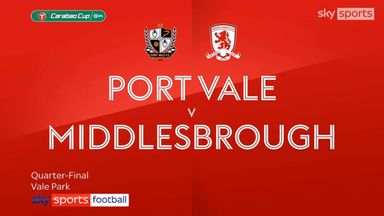 Port Vale 0-3 Middlesbrough