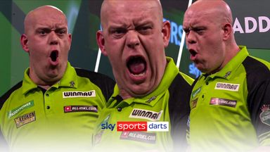 The many faces of MVG on Night Five of the World Darts Championship!