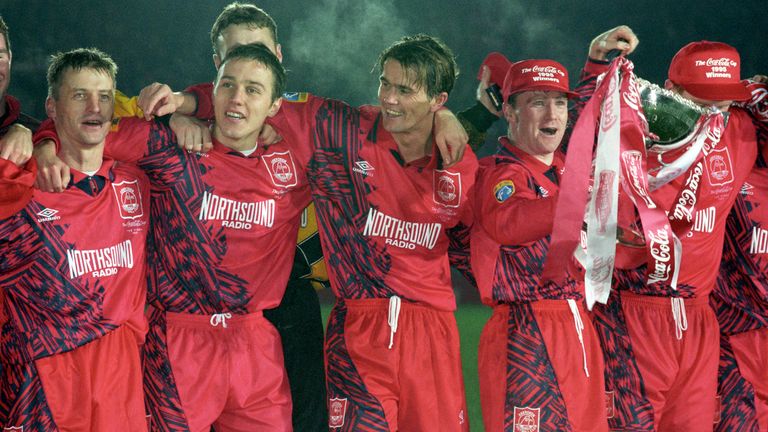 Aberdeen lifted the League Cup in 1995