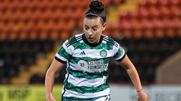 Amy Gallacher in action for Celtic