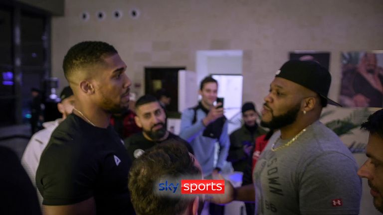 Anthony Joshua dismisses Jarell Miller after heated discussion