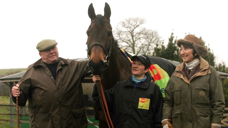 Henrietta Knight and Terry Biddlecombe with Best Mate