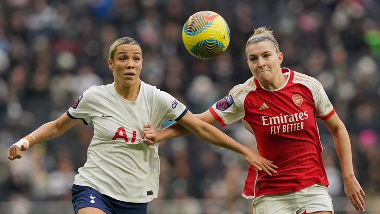 WSL Arsenal vs Tottenham Women s Super League commentary